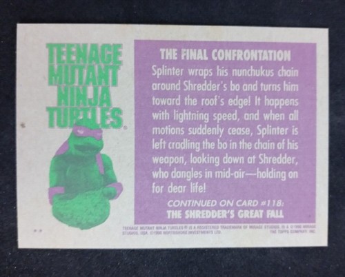1990 Topps Teenage Mutant Ninja Turtles Movie Cards.(Pick Your Card) - Picture 235 of 265
