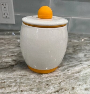 Egg Tastic Ceramic Microwave Egg Cooker Non Skid  Bottom