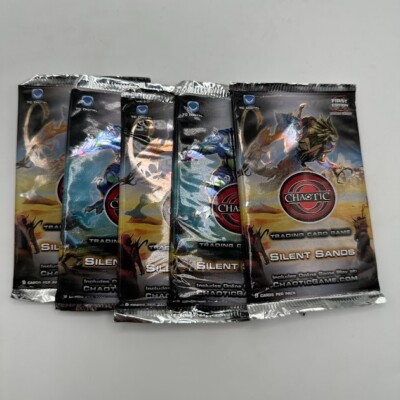 5x Chaotic TCG Silent Sands 1st Edition Booster Packs Factory Sealed