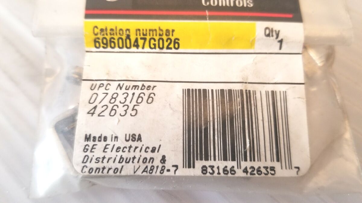 General Electric GE 6960047G026 Contact Kit 1 POLE NEW | eBay General Electric GE 6960047G026 Contact Kit 1 POLE NEW | eBay