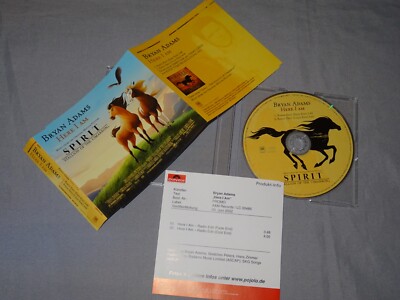 BRYAN ADAMS - HERE I AM / 2 TRACK PROMO-MAXI-CD 2002 (MINT-) & PROMO-SHEET