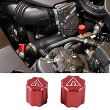 Red Alloy Cabin Fuel Line Cover Engine Part Cap For Toyota Supra A90 2019-2022