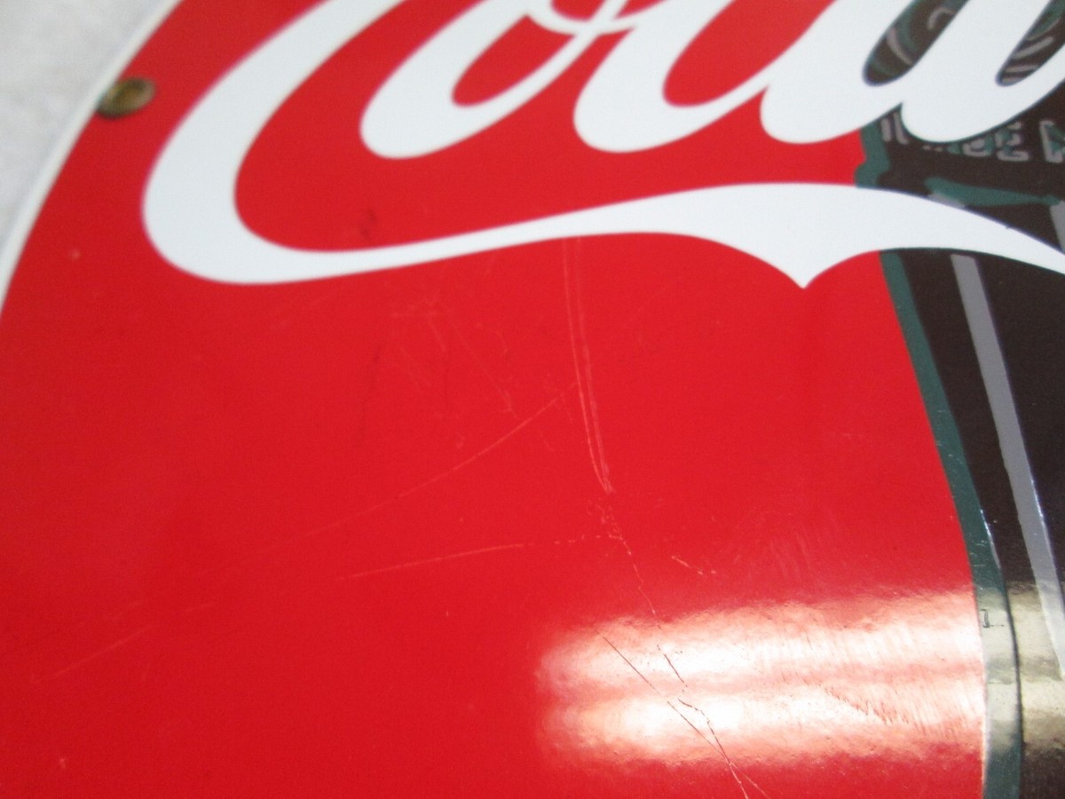 COCA-COLA BEAUTIFUL ROUND SIGN ANDE ROONEY PORCELAIN 11” | eBay