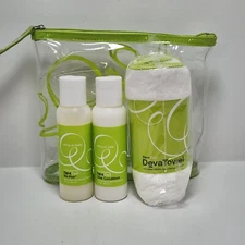 Deva Curl No-Poo 3 oz & One Condition 3 oz & Towel | Travel Kit