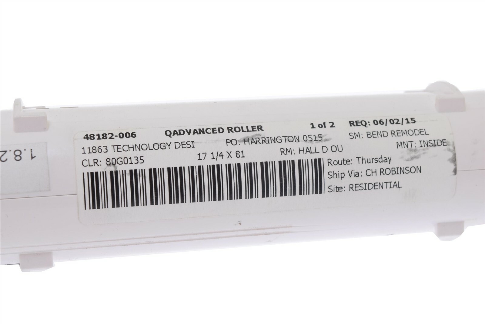 Legrand Qmotion QADVANCED 13" Roller Motor Control Assembly Replacement