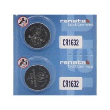 2 Renata Lithium CR1632 3-Volt Coin Cell Batteries