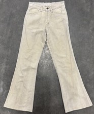 Vintage 70s Levi  s Women  s White Tab Flare Bottom Denim Jeans 26x29