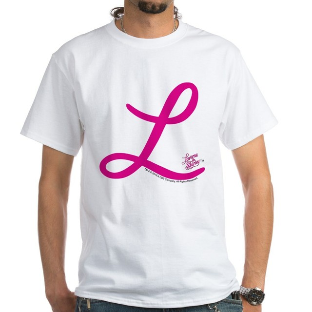 CafePress Laverne And Shirley L Initial White T Shirt Mens T-Shirt (1733772733) | eBay