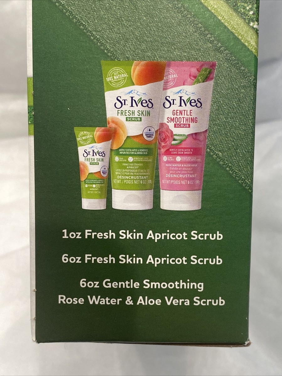 FACIAL SCRUB PACK II 3本セット St Ives Scrub Club Facial 3 Piece Gift Set, Free Shipping
