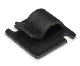KABELCLIPS FLACH KUNSTSTOFF NYLON ELEKTROKABEL GRAU WEISS SCHWARZ KABELCLIP