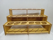 Mezzo Artist Paint Brush Bamboo Rack 12"L, 6.5" H