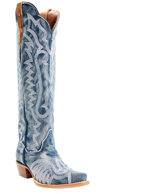 Dan Post Women's Denim Darlin' Tall Western Boot - Snip Toe - DP5108