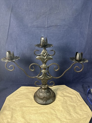 Southern Living At Home Sherwood Iron Candelabra Candle Holder Heavy - Picture 12 of 16