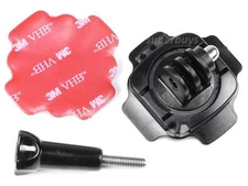 2 Sets - GoPro 360 Degree Rotating Rotate Helmet Mount Base Screw Buckle Hero