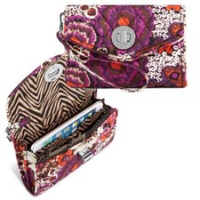 Vera Bradley Rosewood Your Turn Smartphone Wristlet Wallet NWT Free Shipping