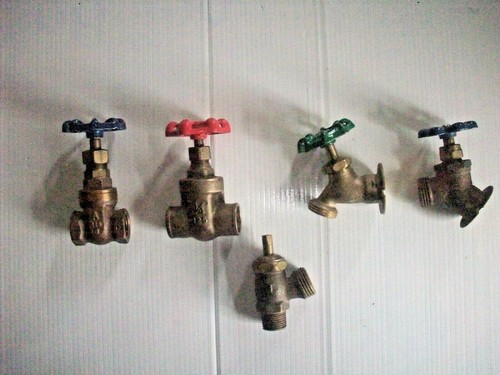 Brass Gate Valve Lot of 5 