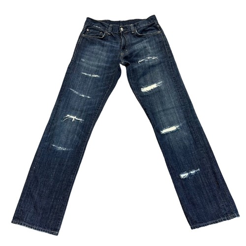 Ralph Lauren Denim Supply STRAIGHT Distressed Jeans Men's 30X32 EUC