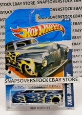 2011 HOT WHEELS DARK BLUE TAIL DRAGGER, HEET FLEET #8/10, HW #98, SEE CARD COND