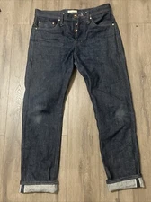 The Unbranded Brand UB201 14.5 oz Heavyweight Indigo Raw Selvedge Jeans 31