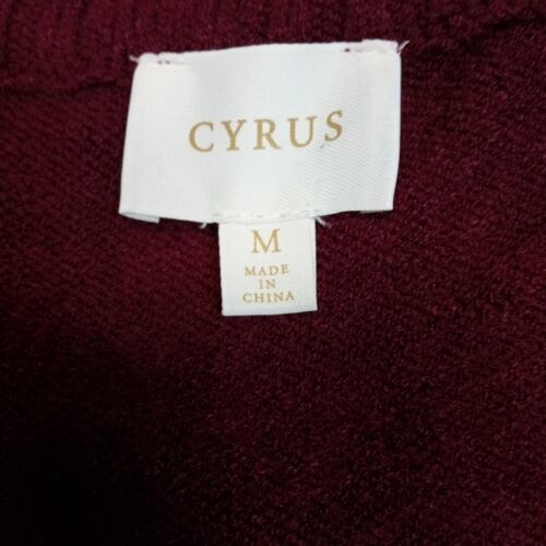 Cyrus Sweater Womens M Red Cardigan Cozy Comfy Soft Button Up New - Picture 6 of 10