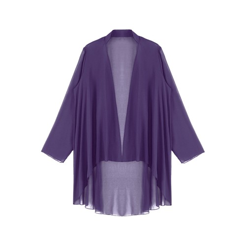 UK Women Kimono Cardigans Chiffon Cover Ups Casual Open Front Bolero Outerwear - Picture 88 of 106