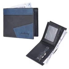 Leather Minimalist Bifold Wallets For Men RFID Blocking Credit Card Holder Purse