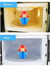 MICROWAVE STEAM CLEANER Oven Cooking Chemical Free Degreaser Easy Clean Tool UK.