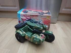 VINTAGE MOLTO ITALIAN GERMAN MOTORCYCLE AND SIDE CAR  AFRIKA KORPS MADE IN SPAIN