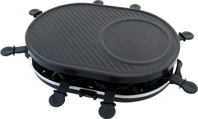 DESKI Raclette Partygrill Crepesmaker für 8 Personen 1200 W Tischgrill Elektro