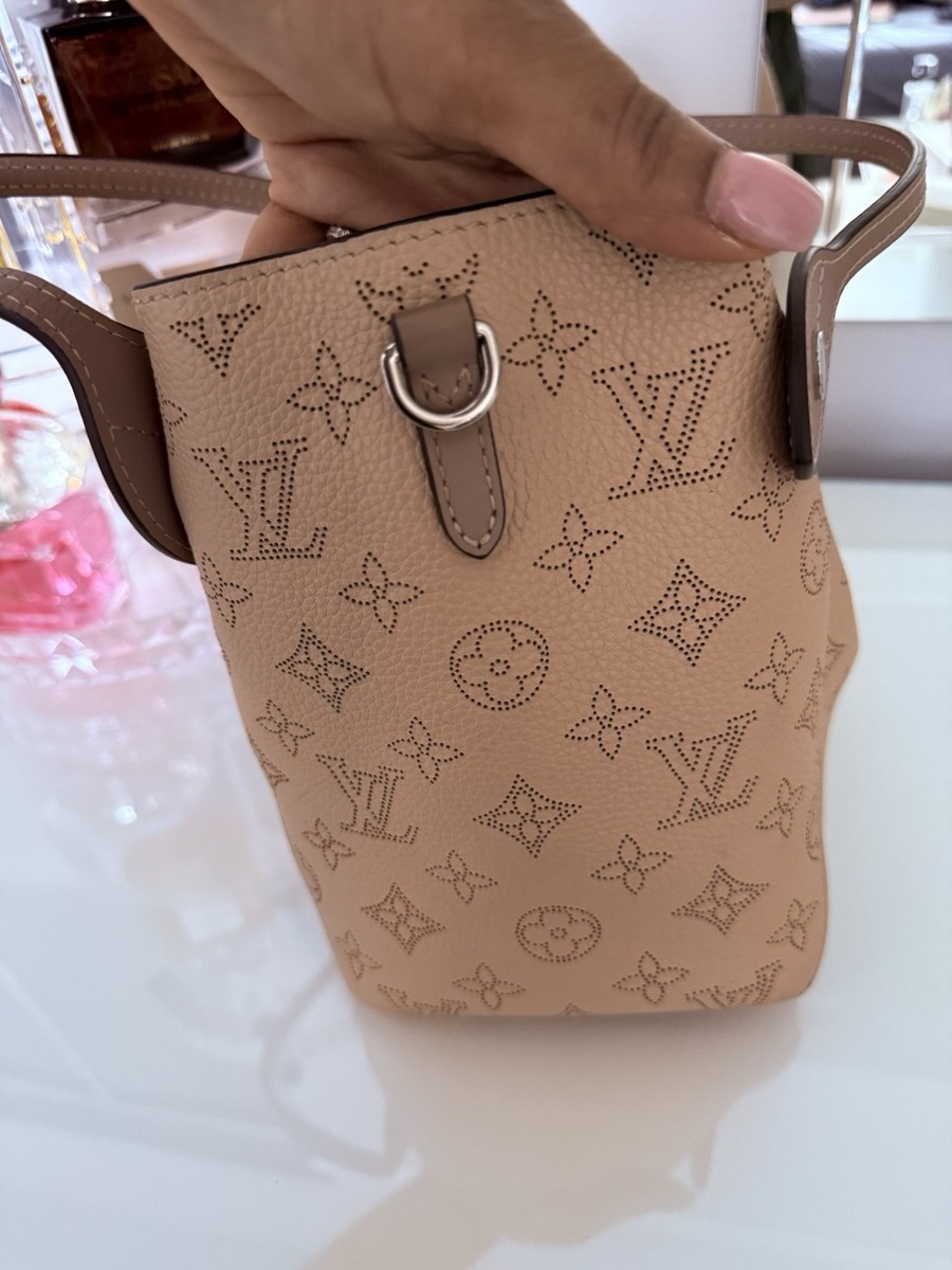 Louis Vuitton Mahina Hina PM Beige Perforated Leather w/ Strap