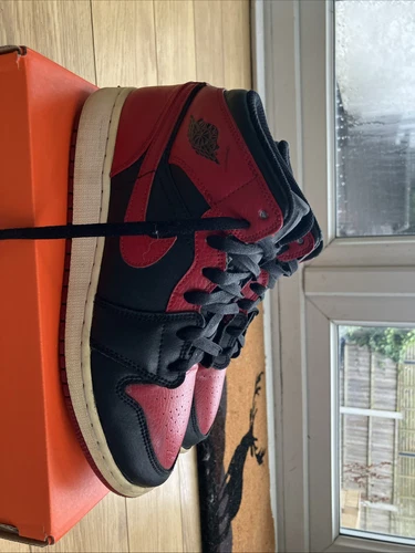 nike air jordan 1 mid nere palestra rosse bianche uomo taglia 6 uk