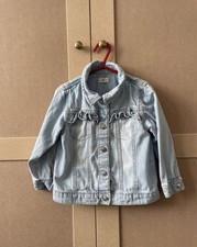 Girls Denim Jacket Age 2-3 Years Blue Toddler Spring Summer Denim Coat Casual