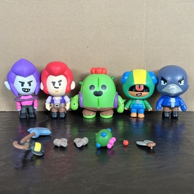 1PCS Brawl Stars Spike Leon Clot Crow Mortis 4.7'' Action Figure Ornament