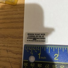 slot machine decals 1 Redeem Ticket With Casher Or Use At Other Machines