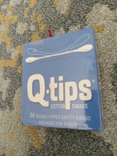 VIntage 1950s "NEW" Q-TIPS IN BOX COTTON SWABS CELLOPHANE on Box  