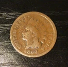 1864 L Indian Head Cent Penny, Difficult to See. C45