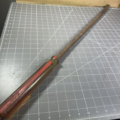 Mac Tools USA PB24R Pry Bar Angled Tip Acetate Handle Grip Prybar 24in Vintage