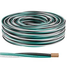 12 AWG THHN/THWN-2 Copper Wire, 3-Color Black/White/Green, Pre-Twisted for Co...