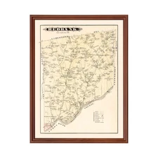 Old Map of Redbank, PA 1877 - Vintage Redbank Pennsylvania A