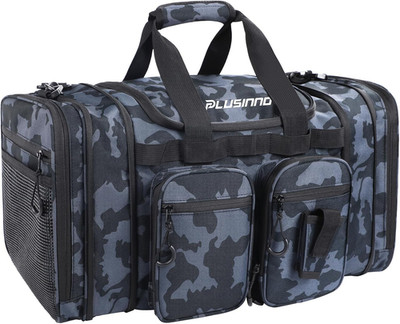 Expandable Fishing Tackle Bag - Water Resistant Shoulder Bag for Outdoors