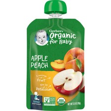 Organic for Baby, 2nd Foods , Apples Peach, 3.5 oz 99 g 
