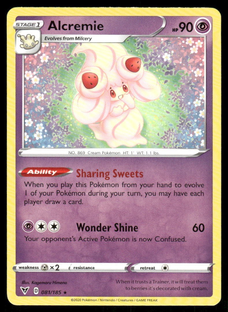 Pokémon TCG Pokémon Alcremie Alcremie Rare Regular