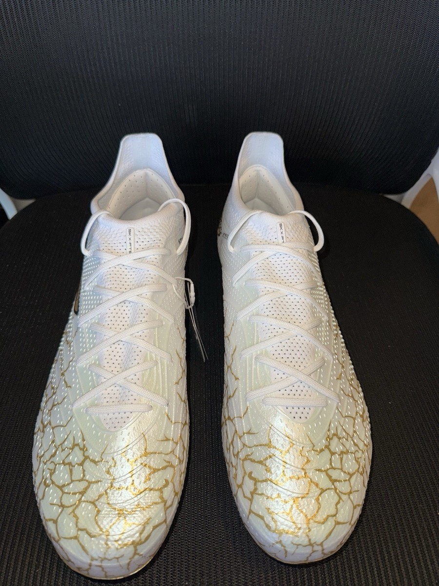 Skechers SKX-01 SKX White/Gold Football Cleats Men's US Size 13