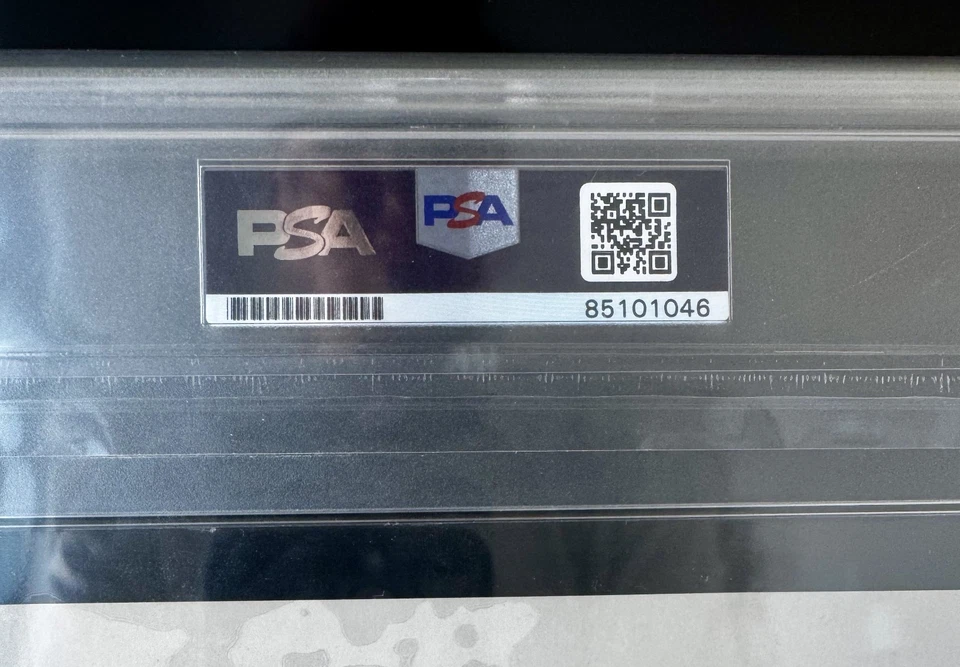 Larry Bird Magic Johnson Signed Rookie Insert 1979 7-UP AD Superstars PSA AUTH - Image 2 of 2