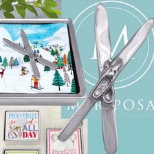 Mariposa Crossed Skis Napkin Weight
