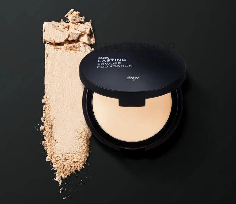 2 x Base en polvo duradera con tinta THE FACE SHOP V203 beige natural 9 g SPF30 PA++ Foto 3 de 4