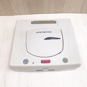Sega Saturn White Console bundle with 1 controller & 3 Games tested NTSC-J Japan