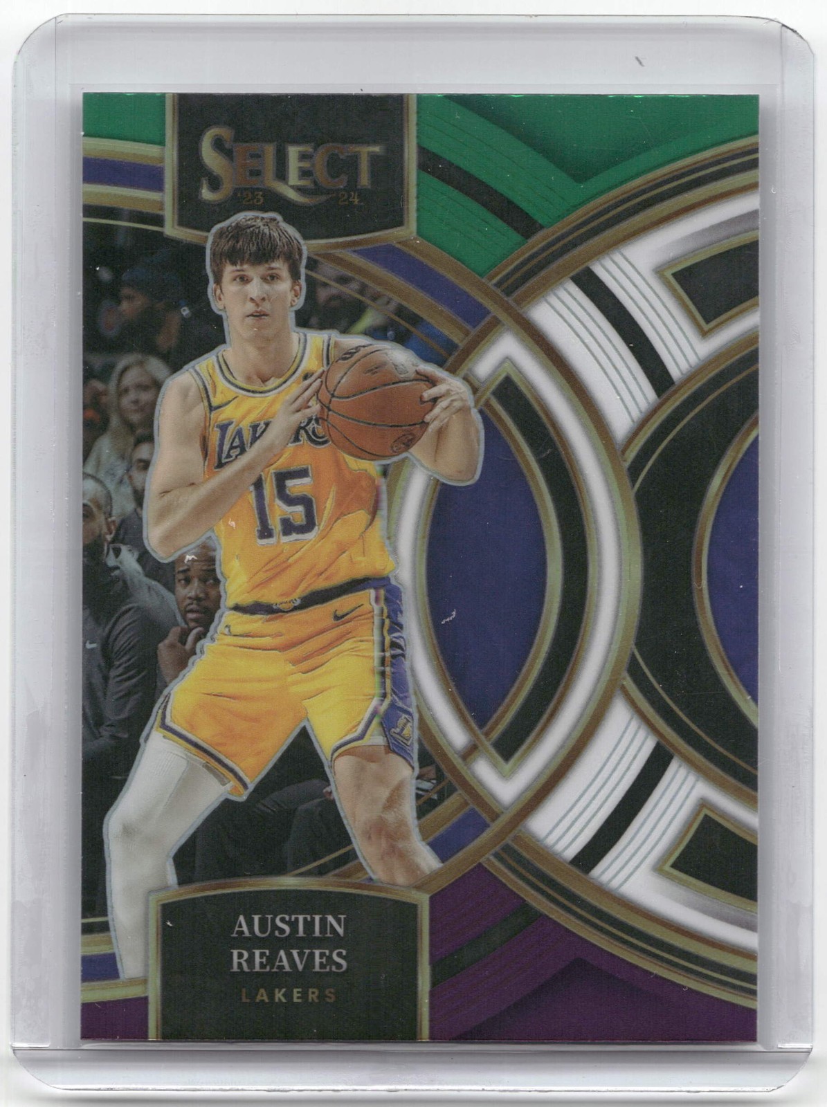 2023-24 Panini Select #149 Austin Reaves Green White Purple Prizms
