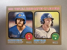 2022 Heritage Minor League Drew Ellis/Dalton Kelly 08/18 Gold #632 RBI Leaders