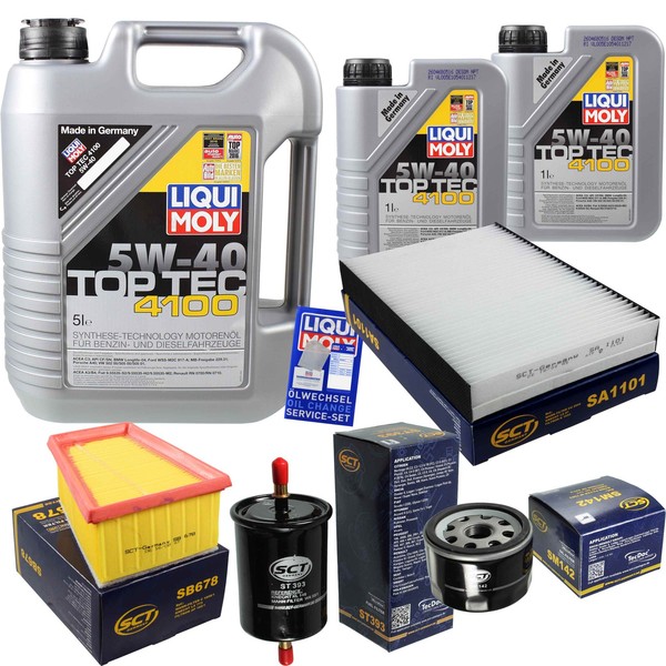 Inspektionskit Filter Liqui Moly ÖL 7L 5W-40 FüR Dacia Logan Mcv Ks_ 1.6 16V-image